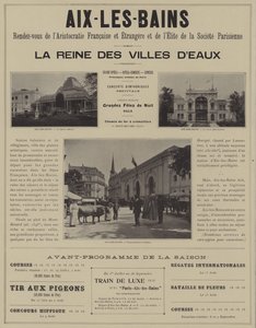 Aix-les-Bains, Treffpunkt der Aristokratie Frankreichs und des Auslands sowie der Elite der Pariser Gesellschaft von French Photographer