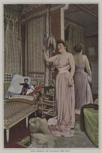 Anna Thibault, französische Sängerin an der Scala, Paris, zu Hause von French Photographer