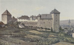 Annecy, Blick auf das Schloss, Südostansicht