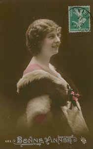 Bonne Annee. Französische Neujahrskarte gesendet im Jahr 1913 von French Photographer