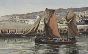 Boulogne-sur-Mer, Der Strand, Blick von der Westmole