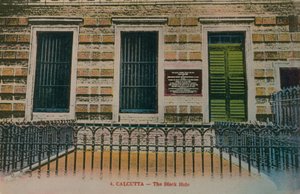 Kalkutta - Das Schwarze Loch. Postkarte gesendet im Jahr 1913