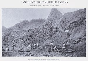 Panamakanal, Arbeiten im Tal des Chagres von French Photographer