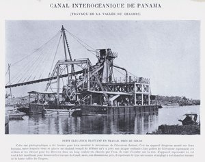 Panamakanal, Arbeiten im Tal des Chagres von French Photographer