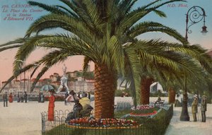 Cannes - Place du Casino und Statue von König Edward VII. von England