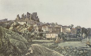 Chabrillan, Gesamtansicht und Ruinen des Schlosses
