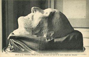 Totenmaske von Jean-Jacques Rousseau, geformt von Houdon