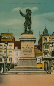 Dunkerque - Statue de Jean Bart. Postkarte gesendet im Jahr 1913 von French Photographer