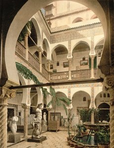 Eingangshalle, Museum der Antiken, Algier, veröffentlicht um 1900