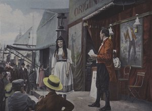 Jahrmarktunterhalter auf der Bühne von French Photographer