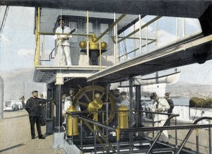 Französische Marine, späte 19. Jahrhundert: Navigationsbarrenübung - Bibl. des Arts Deco von French Photographer