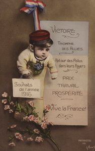 Französische Neujahrskarte, 1916