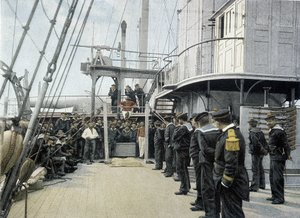 Französische Marine, späte 19. Jahrhundert: Ablenkungen am Sonntag - Bibl. des Arts Deco von French Photographer