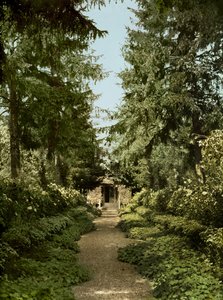 Gartenweg im Garten von Claude Monet, Giverny von French Photographer