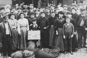 Gärtner von Bagneux, Les Halles Markt, Paris, 1907 von French Photographer