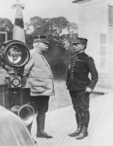 General Joffre und General Foch, 1914 von French Photographer