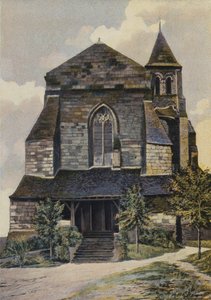Gennes, Kirche St-Veterin, Ensemble W (vor der Restaurierung des Glockenturms) von French Photographer