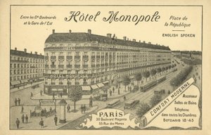 Hotel Monopole, Paris