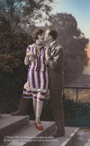 Küssendes Paar von French Photographer