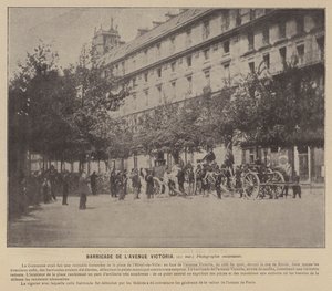 Die Kommune von Paris, Barrikade der Avenue Victoria, 21. Mai