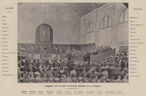 Die Kommune von Paris, Urteil über die siebzehn Hauptmitglieder der Kommune, am 2. September 1871 von French Photographer