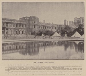 Die Kommune von Paris, Die Tuilerien, Blick vom Garten von French Photographer