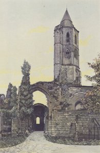 La Sauve, Alte Abtei, Kirchturm von French Photographer