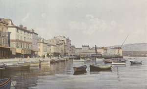 La Seyne, Blick auf den Kai (Kleine Reede von Toulon) von French Photographer