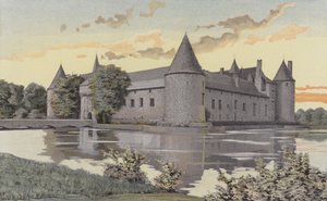 Le Plessis-Bourre, Schloss, Ensemble S W von French Photographer