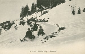 Rodler auf einem Berg von French Photographer
