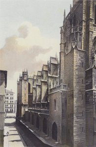 Lyon, Kirche St-Nizier, Nordfassade