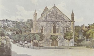 Melle, Kirche Saint-Hilaire, Gesamtansicht O von French Photographer