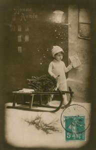 Neujahrskarte, gesendet 1913