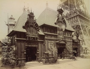 Nicaraguanischer Pavillon auf der Pariser Weltausstellung 1889 von French Photographer