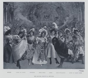 Auf der Bühne für die Revue! von French Photographer