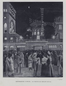Vor dem Moulin Rouge, Montmartre, Paris von French Photographer