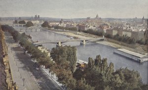 Paris, Die Seine, Ansicht vom Pavillon de Flore von French Photographer