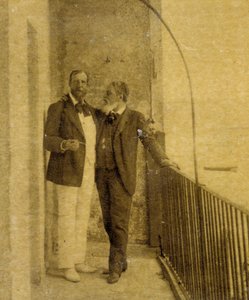 Paul Deroulede (1846-1914) und Jean Sully Mounet genannt Mouney-Sully (Mounet Sully) (1841-1916) in San Sebastian von French Photographer