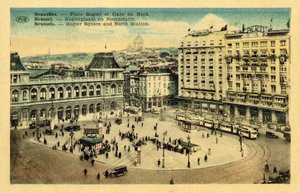Place Rogier und Gare du Nord, Brüssel von French Photographer