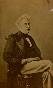 Porträt von Hippolyte Bellangé, französischer Maler und Lithograf; Visitenkarte (s/w Foto) von French Photographer