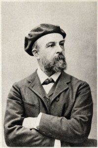 Porträt von Odilon Redon (1840-1916), französischer Maler. Fotografie