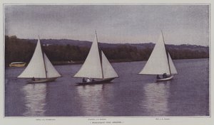 Flussaufwärts segeln mit Rückenwind von French Photographer