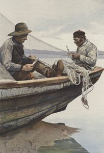 An der Canche, Fischer reparieren ihre Netze