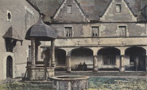 Talcy, Brunnen und überdachte Galerie von French Photographer