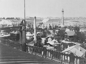 Der Hügel von Chaillot, Blick vom Dach der Galerie Circulaire auf der Weltausstellung von 1867