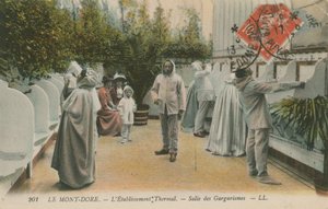 Thermalquellen, Le Mont Dore, Frankreich. Postkarte von 1913. von French Photographer