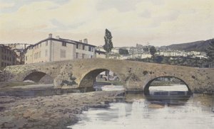 Thiers, Gesamtansicht, Blick vom linken Ufer der Durolle von French Photographer