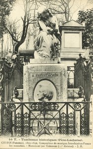 Grab von Frederic Chopin, Père Lachaise Friedhof, Paris