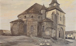 Vigeois, Kirche, Apsis und Querschiff
