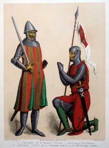 1. Ritter des Ersten Kreuzzugs (1096); 2. Ritter (1295) von French School
